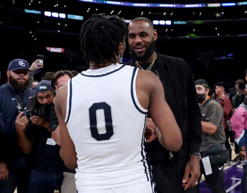 Video Shows LeBron James And His Son Looking Eerily Similar