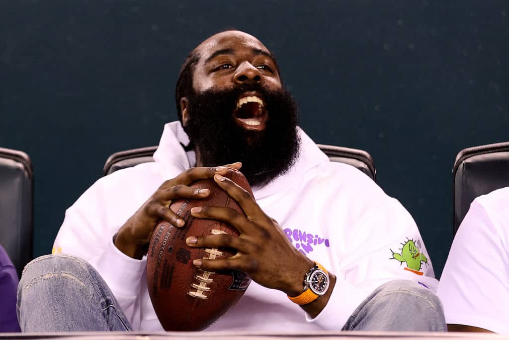 James Harden Received A Special Gift Monday Night