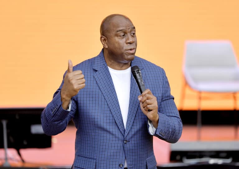 Magic Johnson Reacts To LeBron James’ Historic Night