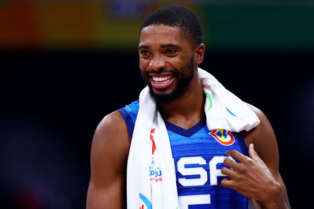 Mikal Bridges Reacts After Big Team USA Win