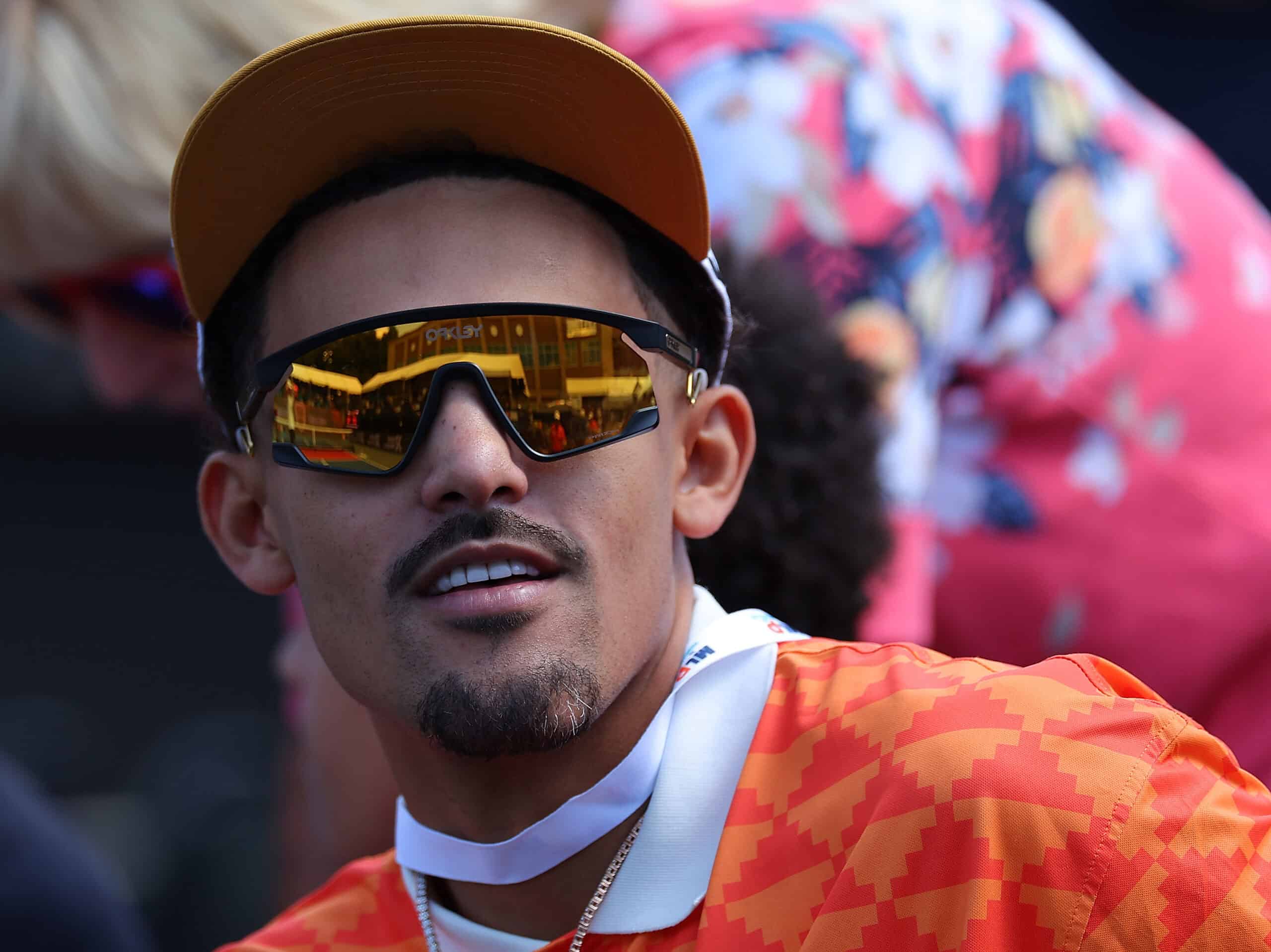 Trae Young Celebrates After Unveiling New Court For Atlanta Academy