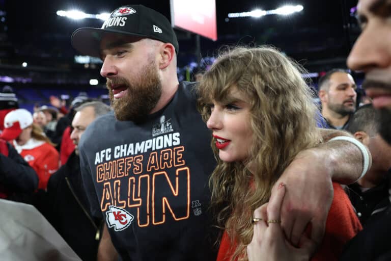 Video Of Taylor Swift, Travis Kelce After Sunday’s Win Is Going Viral