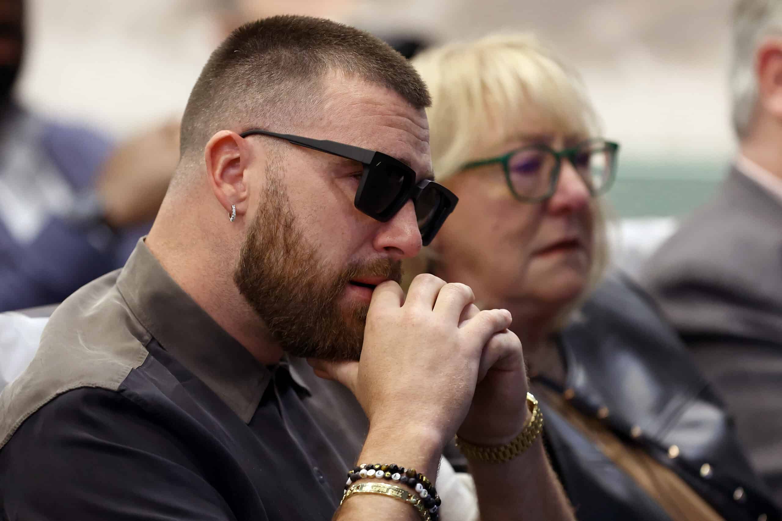 Travis Kelce Gets Emotional During Taylor Swift Song