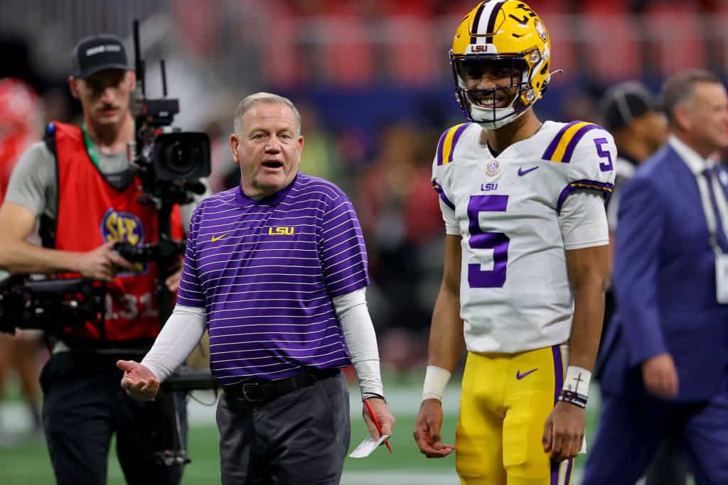 Brian Kelly Makes Strong Statement About Jayden Daniels