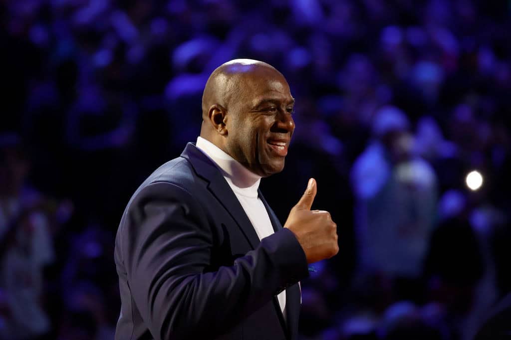 Magic Johnson Reacts To Mikal Bridges Trade