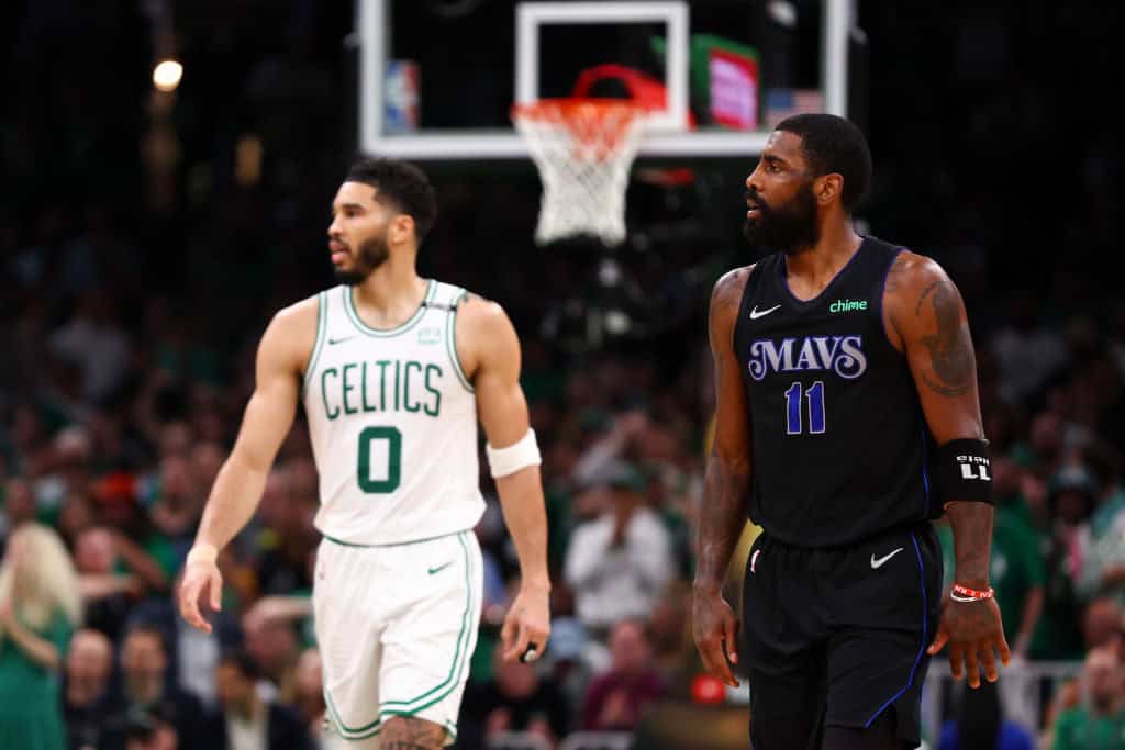 Kyrie Irving Takes A Jab At Celtics Fans