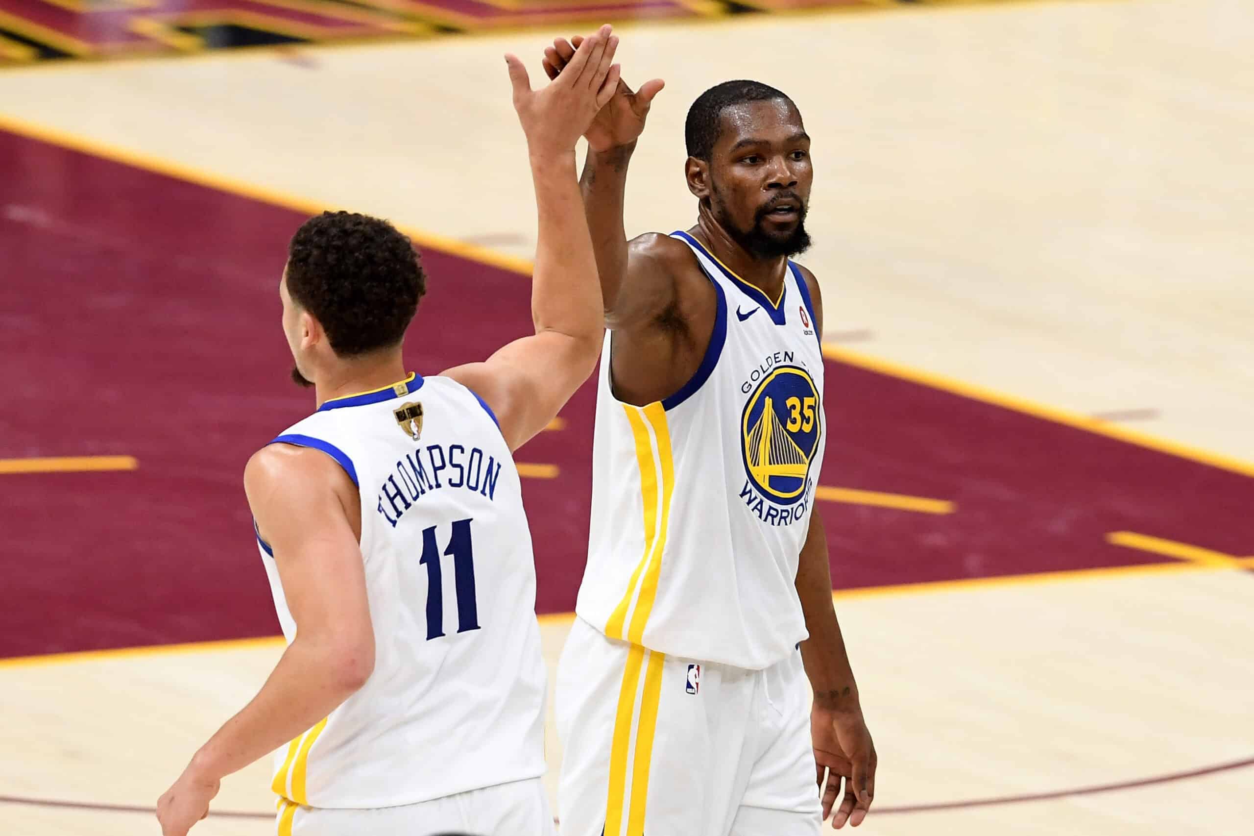 Kevin Durant Comments On Klay Thompson’s Farewell Post